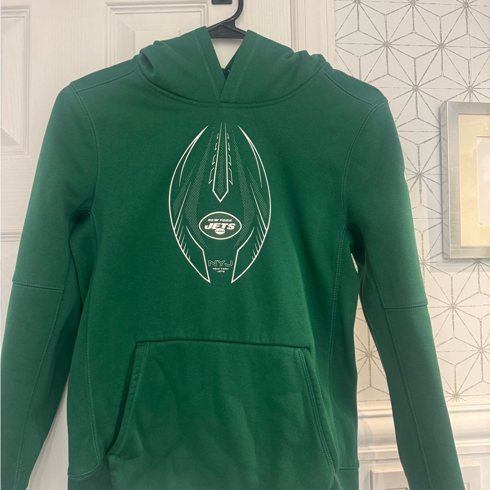 Nike New York Jets Green Hoodie Pullover – NFL Fan – Youth Medium Nike